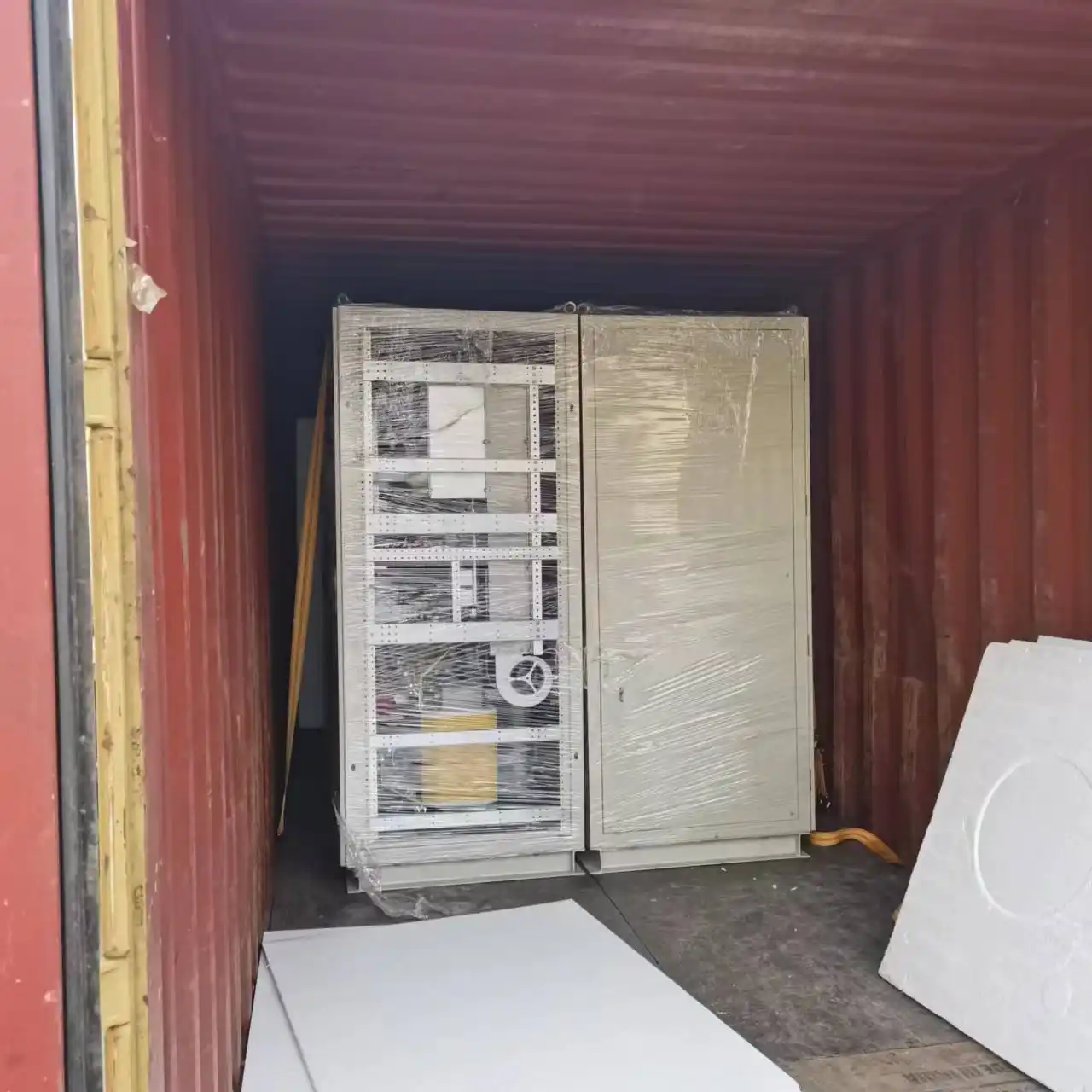 Shore power system shipment preparation